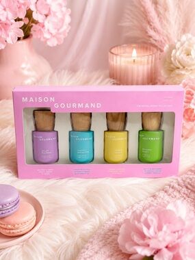 Maison Gourmand The Sweet Swipe Collection 4pc Body Oil Set Vanilla Marshmallow